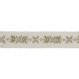 Edelweiss Green Meadow by Kravet Couture Designer Trim BARBARA BARRY CHALET TRIMS POLYESTER - 100% India Horizontal: and Vertical: 1.5 - Swanky Fabrics -
