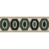 Geodex Teal by Kravet Design Designer Trim BRAIDS BANDS & BORDERS RAYON - 75%;COTTON - 25% India Horizontal: 3 and Vertical: 12.7 3 - Swanky Fabrics -