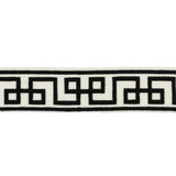 Siene Tape Black by Lee Jofa Designer Trim SUZANNE KASLER COLLECTION II POLYESTER - 100% India Horizontal: 1.77 and Vertical: 5.12 1.75 - Swanky Fabrics -