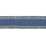 Danakil Tape Blue/Slate by Lee Jofa Designer Trim MERKATO JUTE - 60%;COTTON - 40% India Horizontal: 1.70208 and Vertical: 0 1.70208 - Swanky Fabrics -