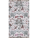 Extinct Pink by Clarke And Clarke Designer Wallcovering ANIMALIA BY EMMA J SHIPLEY FOR C&C United Kingdom Horizontal: 0 and Vertical: 18 20.5 - Swanky Fabrics -