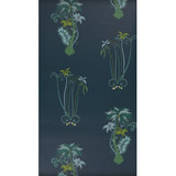 Jungle Palms Navy by Clarke And Clarke Designer Wallcovering ANIMALIA BY EMMA J SHIPLEY FOR C&C United Kingdom Horizontal: 0 and Vertical: 30.125 20.5 - Swanky Fabrics -