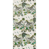 Lost World Green by Clarke And Clarke Designer Wallcovering WILDERIE BY EMMA J SHIPLEY FOR C&C NON WOVEN - 100% United Kingdom Horizontal: 0 and Vertical: 27.01 21 - Swanky Fabrics -