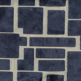 Radiate 308 Navy by ABBEYSHEA Designer Fabric N/A 100% Polyester China </p><p>Repeat: Horizontal: 5.9" (15.0 cm) Across the Roll and Vertical: 37.8" (96.0 cm) Up the Roll 59" (149 cm) - Swanky Fabrics -