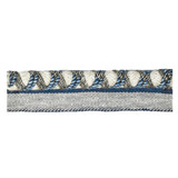 Lyric 1 Denim by Stout Trim Stout Trim Lyric 1 DenimTrim VISIONS OF COLOR TRIM TURKEY </p><p>Repeat: H: 0.375, V: 0.000 0.38 in - Fabric Carolina -
