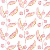 Easy Breezy Sorbet by Carole Designer Fabric Pink Jade 85% Polyester, 15% Linen India N/A Horizontal: 25" D and Vertical: 15 1/4" V 50.75" - Swanky Fabrics -