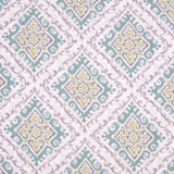 Hold The Trust Seaspray by Carole Designer Fabric Pink Jade 100% Cotton- SR Pakistan 30,000 Wyzenbeek Double Rubs Horizontal: 17 3/4" D and Vertical: 18" V 55" - Swanky Fabrics -