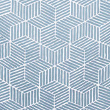 Revolving Door Sky by Carole Designer Fabric Modern Edge 100% Polyester India N/A Horizontal: 13 3/4" and Vertical: 19 7/8" V 55" - Swanky Fabrics -