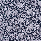 Simply Attractive Navy by Carole Designer Fabric Bluebird 52% Polyester, 48% Cotton India Passes 51,000 Double Rubs Wyzenbeek Horizontal: 13" and Vertical: 9 1/2" V 52" - Swanky Fabrics -