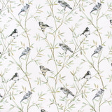 Tip Of A Feather Seagreen by Carole Designer Fabric VIBRANCE 100% Cotton India N/A Horizontal: 25 1/8" and Vertical: 15 3/8" V 51" - Swanky Fabrics -