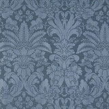 Colette Linen/Silk Damask Indigo 69142 by Schumacher Fabric Schumacher Fabric Colette Linen/Silk Damask Indigo 69142Fabric LINEN 75% ITALY </p><p>Repeat: H: HORZ. 25 1/2" (65CM) , V: VERT. 27" (69CM) 51 - Fabric Carolina -
