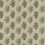 Posy Charcoal 410423 by PKL Studio Designer Fabric - 75%Cotton 25%Linen PAKISTAN 31000 Horizontal: 3.75 and Vertical: 3.125 55 - Swanky Fabrics -