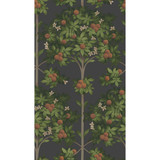 Orange Blossom Orange & Spring Green/Black by Cole & Son Designer Wallcovering COLE & SON SEVILLE NON WOVEN - 100% United Kingdom Horizontal: 20.5 and Vertical: 35.9 20.5 - Swanky Fabrics -