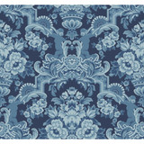 Lola China Blues On Midnight by Cole & Son Designer Wallcovering COLE & SON SEVILLE NON WOVEN - 100% United Kingdom Horizontal: 27 and Vertical: 25.2 27 - Swanky Fabrics -