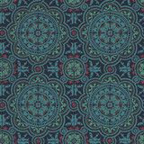 Piccadilly Petrol/Red/Metallic Gold On Ink by Cole & Son Designer Wallcovering COLE & SON SEVILLE NON WOVEN - 100% United Kingdom Horizontal: 20.8 and Vertical: 20.8 20.8 - Swanky Fabrics -