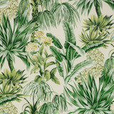 Caluya Print Palm by Lee Jofa Designer Fabric MINDORO COTTON - 100% Italy HEAVY Horizontal: 55.12 and Vertical: 37.4 55.12 - Swanky Fabrics -