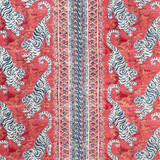 Bongol Print Poppy by Lee Jofa Designer Fabric MINDORO LINEN - 44%;COTTON - 35%;RAYON - 21% India Horizontal: 26.5 and Vertical: 27.56 52.95 - Swanky Fabrics -