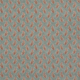 Patola Paisley Aqua by G P & J Baker Designer Fabric CASPIAN VISCOSE - 82%;LINEN - 18% United Kingdom Horizontal: 4.531 and Vertical: 9.456 54.372 - Swanky Fabrics -