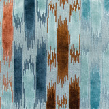 Aragon Azul/Teja by Gaston Y Daniela Designer Fabric GASTON NUEVO MUNDO VISCOSE - 53%;COTTON - 31%;POLYESTER - 16% Georgia HEAVY Horizontal: 13.75 and Vertical: 16.75 55 - Swanky Fabrics -