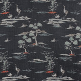 F2847 Black by Greenhouse Designer Fabric E85: greenhouse HUES 95% Polyester, 5% Linen China 50,000 double rubs </p><p>Repeat: 14" H, 17.5" V 58" - Swanky Fabrics -