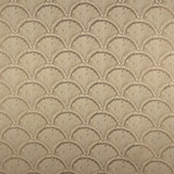 Shell Shock Gold by Carole Designer Fabric Marble & Brass 100% Polyester India N/A 6 3/4" V, 6 5/8" H 54" - Swanky Fabrics -