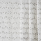 Evident Love Ash by Carole Designer Fabric Sheer Philosophy 100% Polyester Turkey N/A 15" V, 19 1/4" H 118" - Swanky Fabrics -