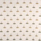 Fan Out Moss by Carole Designer Fabric Well-Traveled 86% Polyester, 9% Rayon, 5% Linen China 60,000 Wyzenbeek Double Rubs 5 3/4" V, 4 1/2" H 55" - Swanky Fabrics -