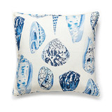 Coquina Linen Print Pillow/Porcelain Sc 0007Coqupill by The House of Scalamandre
 Designer Pillow  100% LINEN USA  Horizontal:  and Vertical:    - Swanky Fabrics -