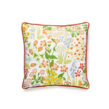 Nymph Floral 18X18 Pillow/Springtime Gw 0001Nymphpila by The House of Scalamandre
 Designer Pillow  100% COTTON USA  Horizontal:  and Vertical:    - Swanky Fabrics -