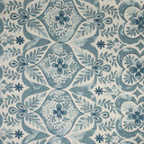 Bayrum 2 Teal by Stout Designer Fabric RAINBOW LIBRARY GLACIER/LAGOON 100%COT %PEMB INDIA Horizontal: 7.875 and Vertical: 25.500 51 in - Swanky Fabrics -
