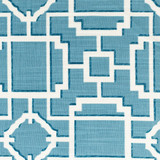 Ramsey 2 Turquoise by Stout Designer Fabric RAINBOW LIBRARY GLACIER/LAGOON 100%COT CHINA Horizontal: 6.875 and Vertical: 6.625 57.5 in - Swanky Fabrics -