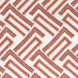 Stuckert 1 Terracotta by Stout Designer Fabric RAINBOW LIBRARY CAMELLIA/CLAY 65%COT 35%POL %PEMB INDIA Horizontal: 3.000 and Vertical: 4.500 54 in - Swanky Fabrics -