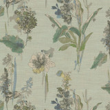 Free-Hand Floral Glacier 411572 by PKL Studio Designer Fabric 75% Cotton 25% Linen Pakistan 27000 Horizontal: 27 and Vertical: 25.25 55 - Swanky Fabrics -
