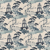 CB800-351 by Charlotte Designer Fabric Shades of Navy 95% Polyester, 5% Linen Asia Exceeds 50,000 Wyzenbeek Rubs </p><p>Repeat: Horizontal 18" x Vertical 18" 54 Inches - Swanky Fabrics -