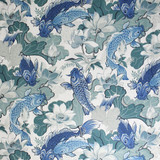 S5257 Nile Blue by Greenhouse Designer Fabric 100% Cotton Spain 51,000 </p><p>Repeat: 27" H, 36" V 54" - Swanky Fabrics - S5257 Nile Blue by Greenhouse Designer Fabric 100% Cotton Spain 51,000 </p><p>Repeat: 27" H, 36" V 54" - Swanky Fabrics -