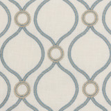 Looping 6 Jasmine by Stout Fabric Stout Fabric Looping 6 JasmineFabric COLOR MY WINDOW AQUA/HARBOR 70%POL 30%COT %PEMB INDIA </p><p>Repeat: H: 4.500, V: 4.500 54 in - Fabric Carolina -