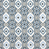 Forever Means Marine by Carole Designer Fabric Artisan Base: 100% Cotton. Embr: 60% Cotton, 40% Spun Poly INDIA 15"V, 6 1/2" H 52" - Swanky Fabrics -