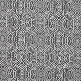 Rare Example Ebony by Carole Designer Fabric Artisan 100% Cotton PAKISTAN 12 1/2" V, 13 1/2" H HD 56.5" - Swanky Fabrics -