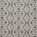 Double Sided Indigo by Carole Designer Fabric Dawn & Dusk 79% Cotton, 21% Polyester India 7 7/8" V, 13 3/8" H 52.75" - Swanky Fabrics -