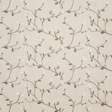 Season Opener Mocha by Carole Designer Fabric Earth & Stone 52% Polyester, 21% Viscose, 18% Cotton, 9% Linen India 9 1/2" V, 16 3/4" H 51" - Swanky Fabrics -