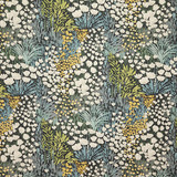 Blooming Meadow Bluestone by Carole Designer Fabric Evergreen 100% Cotton India 27 1/2" V, 13 3/4" H HD 55" - Swanky Fabrics - Blooming Meadow Bluestone by Carole Designer Fabric Evergreen 100% Cotton India 27 1/2" V, 13 3/4" H HD 55" - Swanky Fabrics -