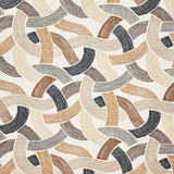 Through The Bends Copper by Carole Designer Fabric Evergreen 100% Cotton-SSR Pakistan 25 1/4" V, 13 1/2" H HD 54" - Swanky Fabrics -