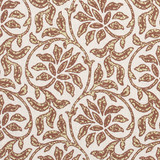 Caswell Bay Brick by Carole Designer Fabric Harvest 70% Cotton, 25% Polyester, 5% Linen India 10 1/2" V, 10 3/4" H 54" - Swanky Fabrics -