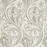 Tempting Thoughts Stone by Carole Designer Fabric In The Details 50% Polyester, 42% Cotton, 8% Linen India 27 1/4" V, 13 3/4" H 54" - Swanky Fabrics -