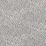 Dot Away Jet by Carole Designer Fabric Moonstone 100% Cotton Usa 6 3/4" V, 13 1/2" H HD 56.5" - Swanky Fabrics -