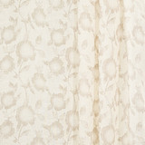 Cottage Roses Natural by Carole Designer Fabric Perfect Balance 100% Linen India 7 1/4" V, 6" H 54" - Swanky Fabrics -