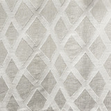 Diamond Way Silver by Carole Designer Fabric Perfect Balance 73% Linen, 13% Viscose, 13% Polyester, 1% Polyamide Turkey 7 5/8" V, 9 1/2" H 57" - Swanky Fabrics -