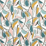 Modern Mania Opal by Carole Designer Fabric Prisma 100% Cotton SPAIN 27" V, 13 1/2" H HD 54" - Swanky Fabrics -
