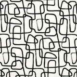 Wrong Turn Domino by Carole Designer Fabric Prisma 100% Cotton SPAIN 27" V, 13 1/2" H HD 54" - Swanky Fabrics -