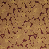 Garden Stroll Wine by Carole Designer Fabric Radiance 100% Polyester Turkey 29 1/2" V, 19" H 57" - Swanky Fabrics -